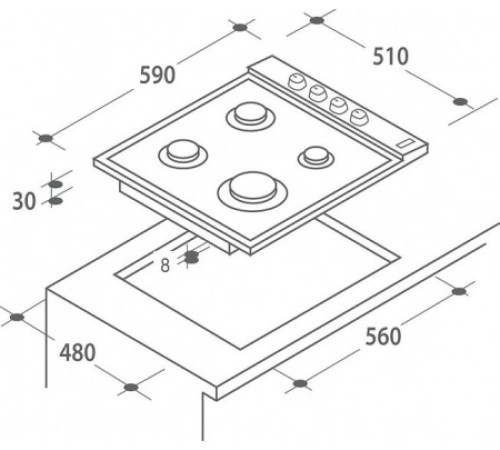 Поверхность CANDY clg 64 spxmx
