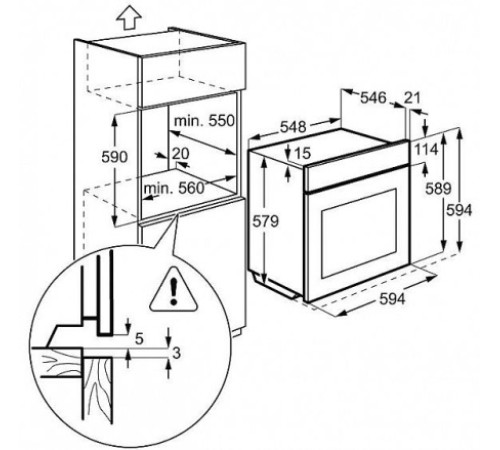 Духовой шкаф AEG  be5401400m