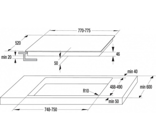 Индукционная стеклокерамич. панель Gorenje GIS 78 XC