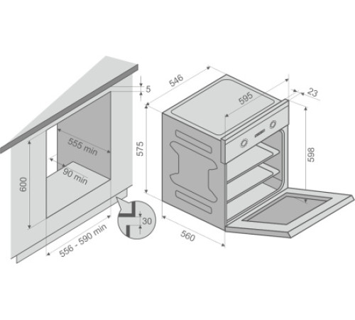 Духовой шкаф KONIGIN Sage 60 WH E8