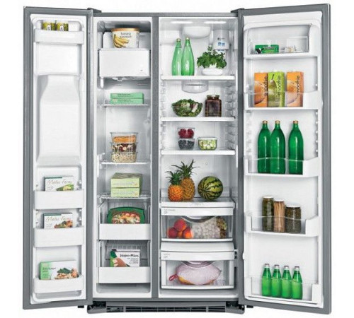 Холодильник IO MABE ORE24CGFFRR бордо, ручки золото/бронза