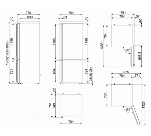 Холодильник SMEG FA490RX
