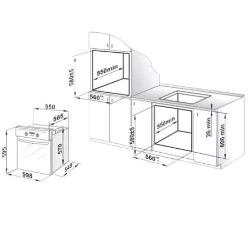 Духовой шкаф GEFEST ЭДВ ДА 602-02 К55