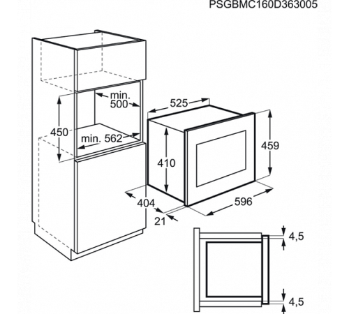 Микроволновая печь AEG MBE 2658D-M