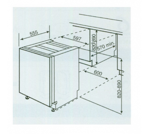 Посудомоечная машина WHIRLPOOL adg 8793 a++ pc tr fd