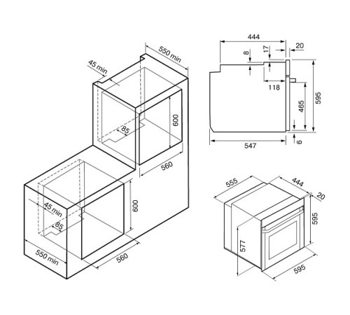 Духовой шкаф KRONA Kummel 60 BL