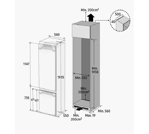 Холодильник SAMSUNG BRB30602FWW/EF