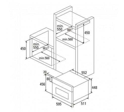 Духовой шкаф CATA CMD 5008 X