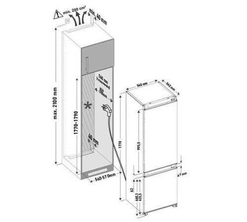 Холодильник KRONA BRISTEN FNF