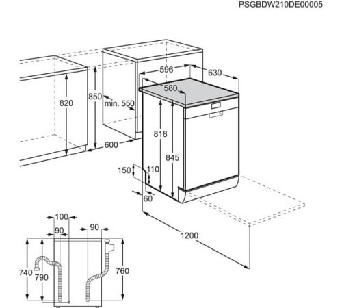 Посудомоечная машина ELECTROLUX ESF5512LOW